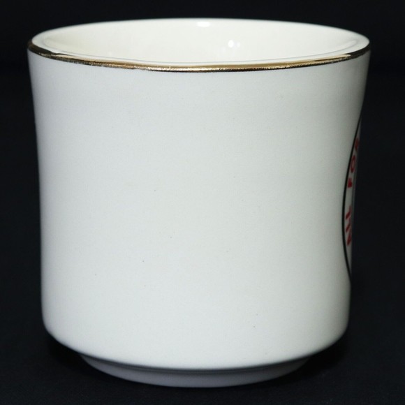 Boy Scouts VTG BSA Ceramic Mug Region 1 "All for One, One for All" Gold Rim Cup - Picture 2 of 6